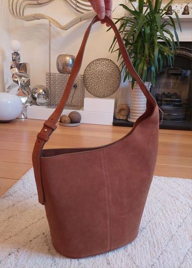 Beautiful real suede handbag