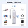 Bluetooth 6.0 Transmitter Receiver, Dual Connection, 18H Long Playtime, Mic for Calls, 2-in-1 Wireless Aux Bluetooth Adapter for TV, Airplane, Headphone, Airpods, Speaker, Car Image 8