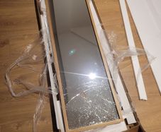 Wooden arch mirror