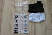 SHEIN 2 Cami tops, 1 black and 1 white  top size small or 8-10 approx