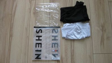 SHEIN 2 Cami tops, 1 black and 1 white  top size small or 8-10 approx