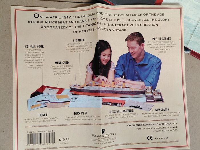 Titanic 3D Model Book (2007 First Edition)