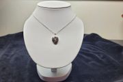 Sterling silver 925 locket necklace with floral engraving