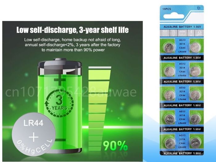 AG13 LR44 Button Battery 10 Pack Watch Calculator Toy Batteries