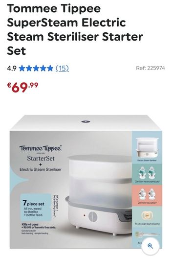 Tommee Tippee Steam Steriliser