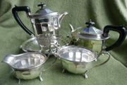 Vintage Sheffield Tea/Coffee Pots/Set Antique Silver Plate