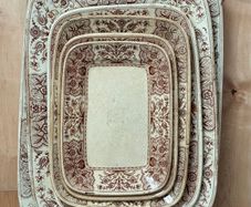 Ceramic / ironstone serving set