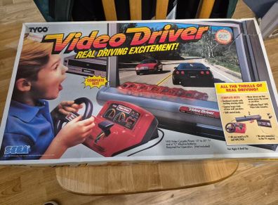 Sega Tyco Video Driver 1988/1989 Vintage vhs/game