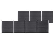 Garden Fence WPC 1218x186 cm Grey