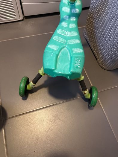 Two toddler bikes and a balance bike
