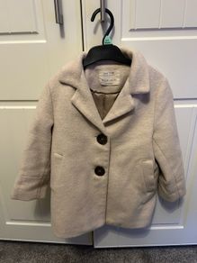 5y ZARA girl cream coat