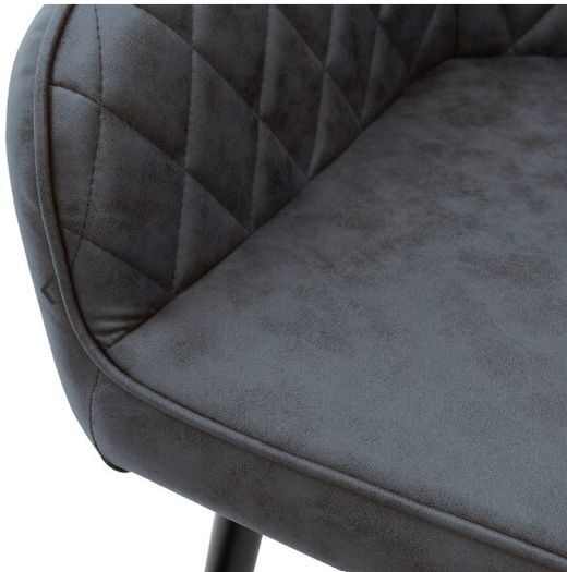 Luxury Faux Leather Dining Chairs Set of 4 Upholstered Dining Room Chairs