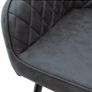 Luxury Faux Leather Dining Chairs Set of 4 Upholstered Dining Room Chairs Image 3
