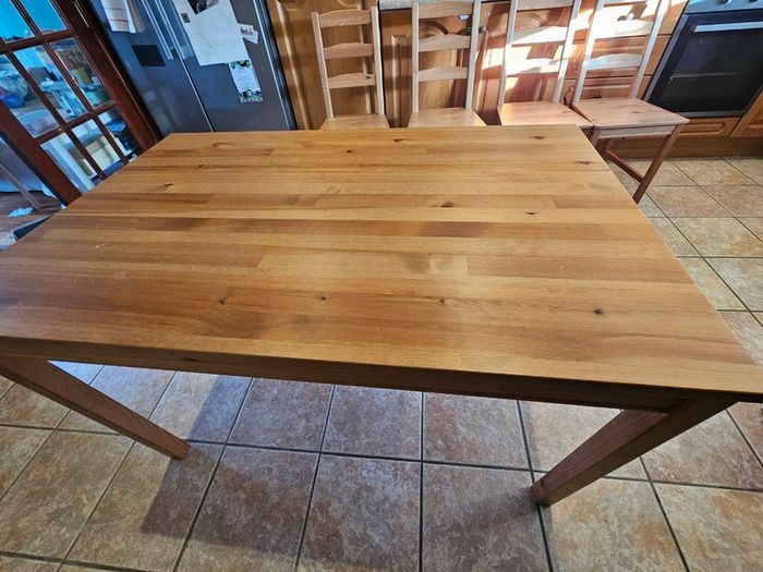 Dining table and chairs