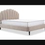 Bed Frame King Michael Murphy almost new beige taupe arch Image 3