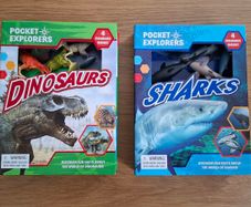 Pocket Explorers, Sharks and Dinosaurs, 3+