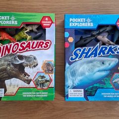Pocket Explorers, Sharks and Dinosaurs, 3+