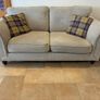 Two-seater sofa with matching storage footstool Image 2