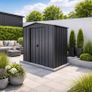TOP Riverton 6x4 Metal Shed Anthracite Grey Image 2