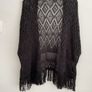cardigan black lace kimono style cardigan primark black Image 5