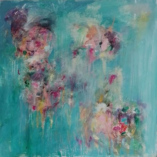Original Abstract Painting Dublin Floral Painting