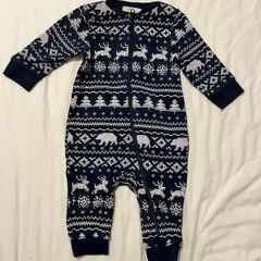 Winter / Christmas baby sleepsuit