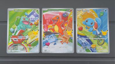 Pokemon TCG First Partner Illustration Collection Kanto Starter series