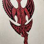 Vintage silk screen on board of symbol Image 2