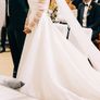 Ivory Organza Wedding Dress, size 10, perfect Image 3