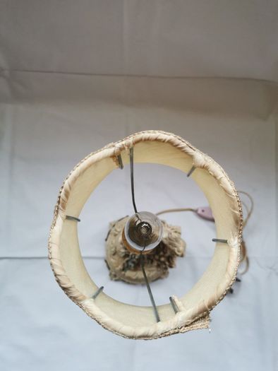 Ornate lamp with shade in working order