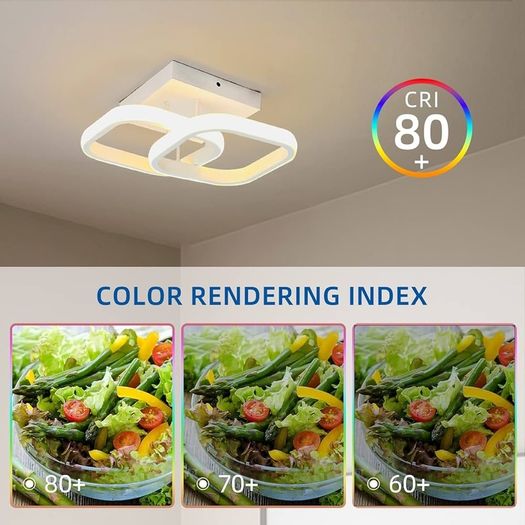 NEW SALE | Ceiling Light Square Modern LED Aluminum White Black Small Ceiling Lamp for Entrance Hallway Office Bedroom Kitchen Ceiling Lights Living Room 22W Warm White Light