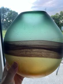 Vintage Heavy Glass Vase