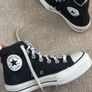 Black Converse platform high tops Image 7