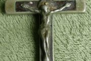 Carmelite Nuns Antique Prayer &amp; Meditation Ebony &amp; Bronze Habit Crucifix Cross