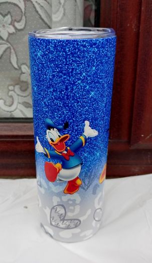 Fancy Donald Duck Drinks Flask/tumbler (brand New).
