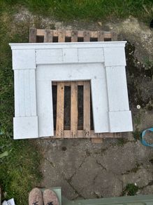 Marble fireplace surround