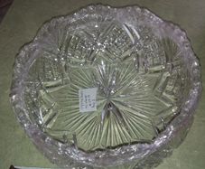 Bohemian crystal bowl. In perfect condition.