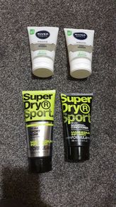 superdry shampoo conditioner shower gel nivea face wash