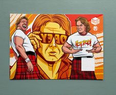 WWE Rowdy Roddy Piper Hot Rod Worn Shirt Relic - Wrestle Crate Exclusive - Wrestling Memorabilia