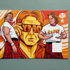WWE Rowdy Roddy Piper Hot Rod Worn Shirt Relic - Wrestle Crate Exclusive - Wrestling Memorabilia