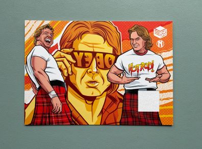 WWE Rowdy Roddy Piper Hot Rod Worn Shirt Relic - Wrestle Crate Exclusive - Wrestling Memorabilia