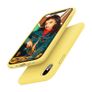 Liquid Silicone Case For iPhone X / XS Luxury Thin Soft Phone Cover New Yellow - FHT8IPXLK Image 2