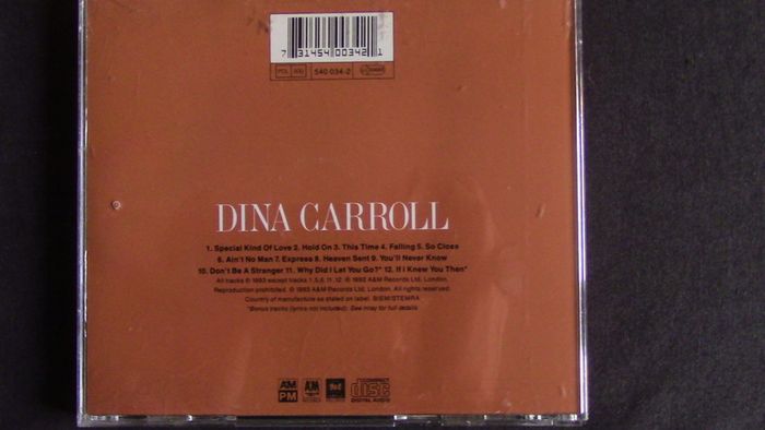 Dina Carroll - So Close CD