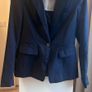 Women's 1-button Blue Casual & Semi-Formal Waist Cropped Blazer/Coat/Jacket by Bershka, UK Size M (worn by EU38) Image 9