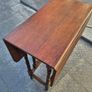 Sturdy strong Folding gateleg Antique Vintage  Arts&Crafts folding side Table Image 3