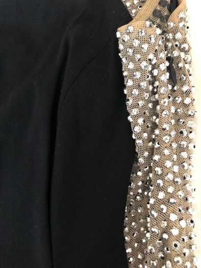 Stunning Black/Silver evening/cocktail Dress