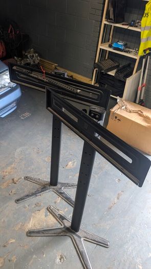 One For All Universal TV Floor Stands x2 Height Adjustable Pedestal Fits up to 65