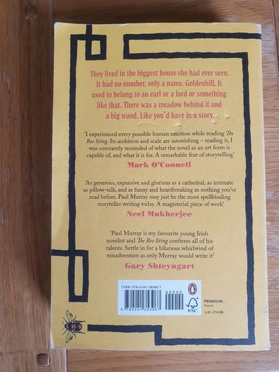 The Bee Sting by Paul Murray (shortlisted for Booker Prize 2023).