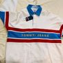 Tommy Jeans archive collegiate logo rugby polo shirt iwhite Image 2