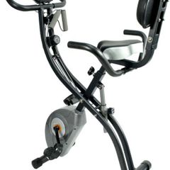 Exercise Bike Foldable Fitness Bike Magnetic Foldable Indoor Cycling Bike 3-In-1 Foldable Exercise Bike for Home Use with Resistance Bands Home Workout Exercise Equipment (FREE EXPRESS POSTAGE)